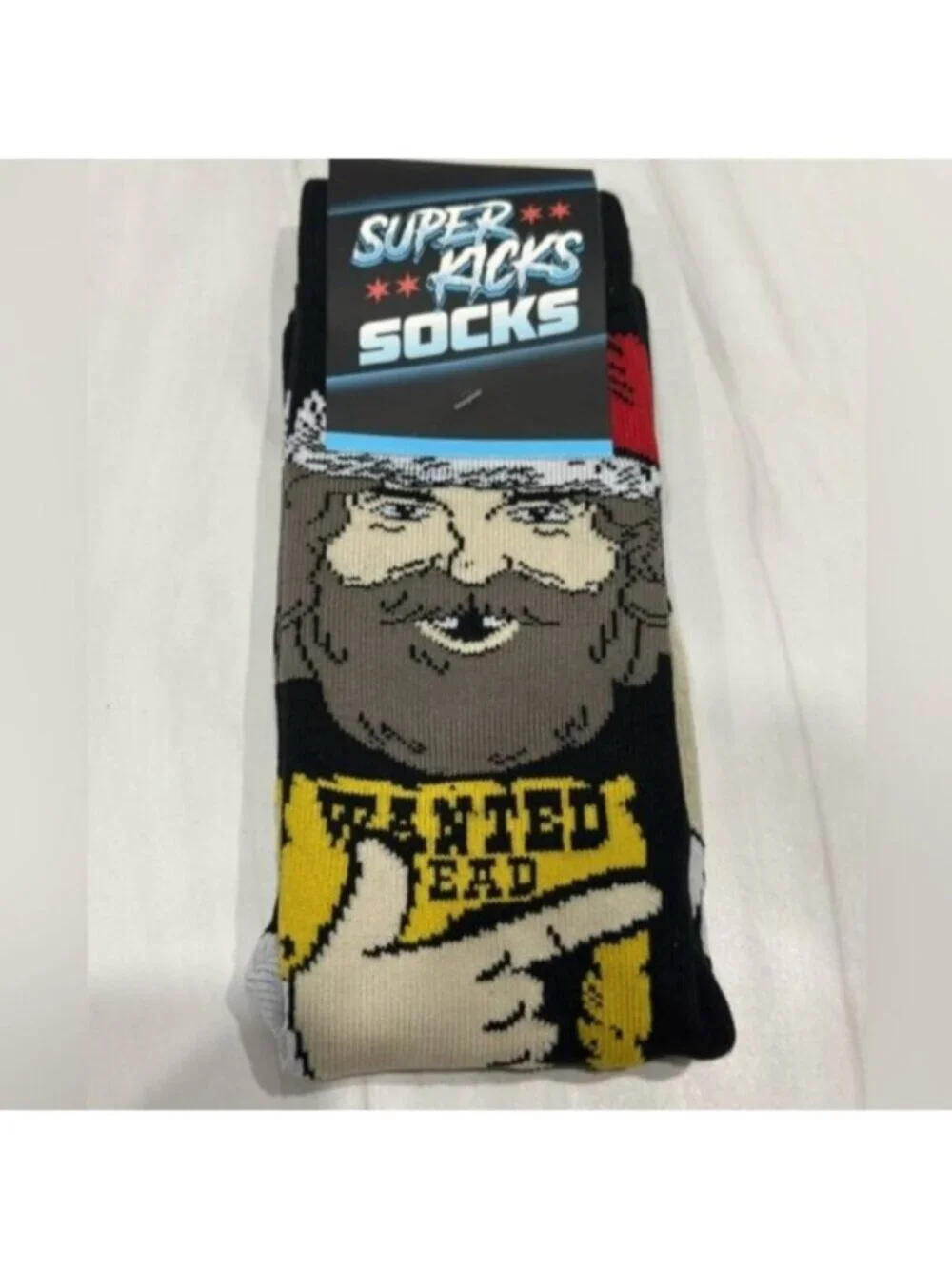 NWT Pro Wrestling Tees Mick Foley Christmas Saint Mick Socks
